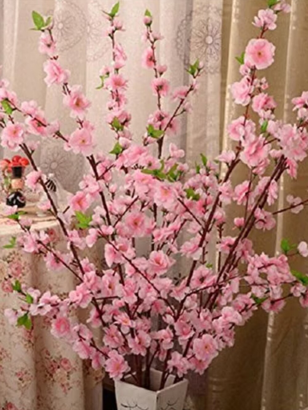 10PCS Artificial Cherry Blossom Branches